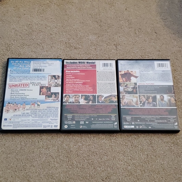 Lot of 3 Unrated DVDs - Picture 2 of 2